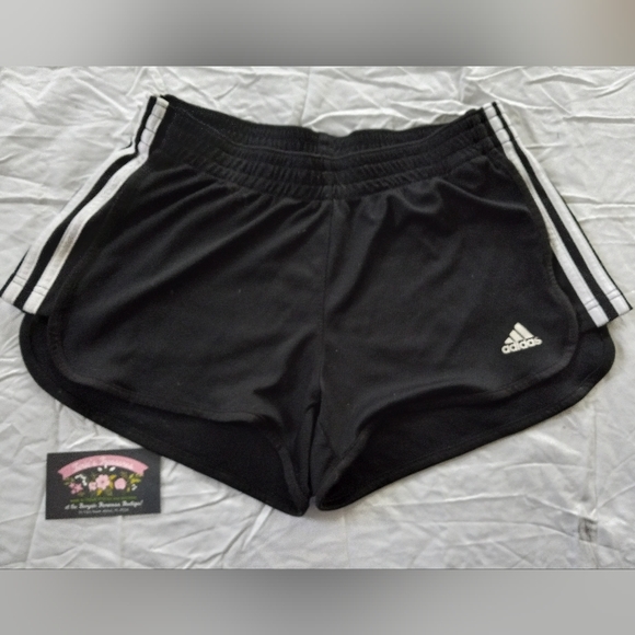 Adidas Climalite Athletic Shorts Women's Black/White - Picture 1 of 7